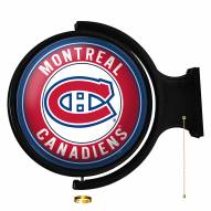 Montreal Canadiens Round Rotating Lighted Wall Sign
