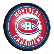 Montreal Canadiens Round Slimline Lighted Wall Sign