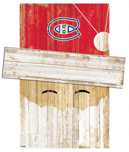 Montreal Canadiens Santa Head Sign