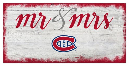 Montreal Canadiens Script Mr. & Mrs. Sign