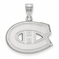 Montreal Canadiens Sterling Silver Medium Pendant