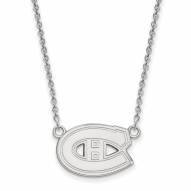 Montreal Canadiens Sterling Silver Small Pendant Necklace