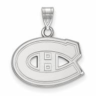 Montreal Canadiens Sterling Silver Small Pendant