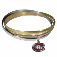 Montreal Canadiens Tri-color Bangle Bracelet