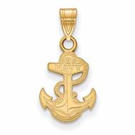 Navy Midshipmen 10k Yellow Gold Small Pendant