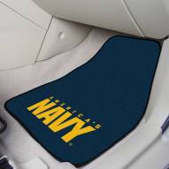 Navy Midshipmen 2-Piece Carpet Car Mats