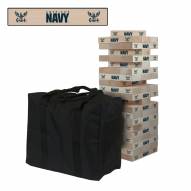 Navy Midshipmen Giant Wooden Tumble Tower Game