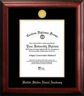 Navy Midshipmen Gold Embossed Diploma Frame
