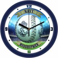Navy Midshipmen Home Run Wall Clock