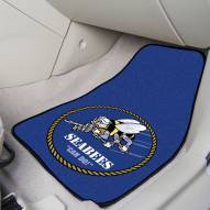 Navy Midshipmen NCAA 2-Piece Carpet Car Mats