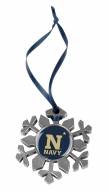 Navy Midshipmen Snow Flake Ornament