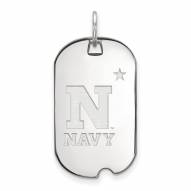 Navy Midshipmen Sterling Silver Small Dog Tag