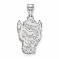 North Carolina State Wolfpack Sterling Silver Large Pendant