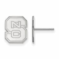 North Carolina State Wolfpack Sterling Silver Small Post Earrings