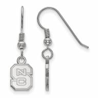 North Carolina State Wolfpack Sterling Silver Extra Small Dangle Earrings