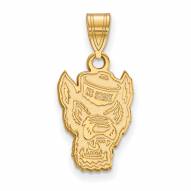 North Carolina State Wolfpack Sterling Silver Gold Plated Medium Pendant