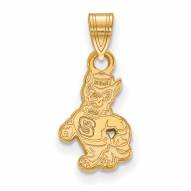 North Carolina State Wolfpack Sterling Silver Gold Plated Small Pendant