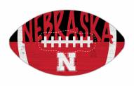 Nebraska Cornhuskers 12" Football Cutout Sign