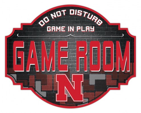 Nebraska Cornhuskers 12&quot; Game Room Tavern Sign