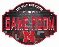 Nebraska Cornhuskers 12" Game Room Tavern Sign
