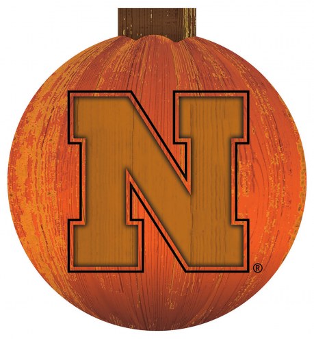 Nebraska Cornhuskers 12&quot; Halloween Pumpkin Sign