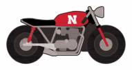 Nebraska Cornhuskers 12" Motorcycle Cutout Sign