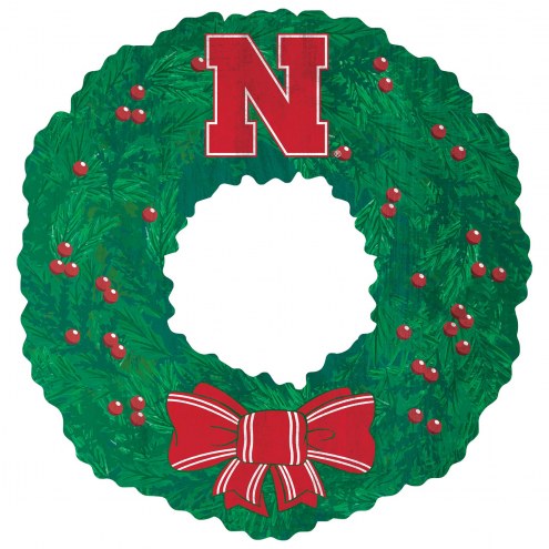 Nebraska Cornhuskers 16&quot; Team Wreath Sign