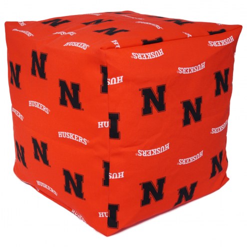 Nebraska Cornhuskers 18&quot; x 18&quot; Cube Cushion