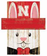 Nebraska Cornhuskers 19" x 16" Easter Bunny Head