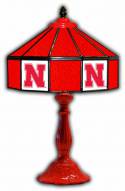 Nebraska Cornhuskers 21" Glass Table Lamp