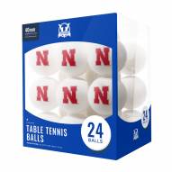 Nebraska Cornhuskers 24 Count Ping Pong Balls