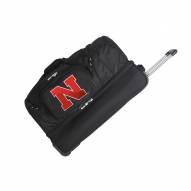 Nebraska Cornhuskers 27" Drop Bottom Wheeled Duffle Bag