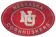 Nebraska Cornhuskers 46" Heritage Logo Oval Sign