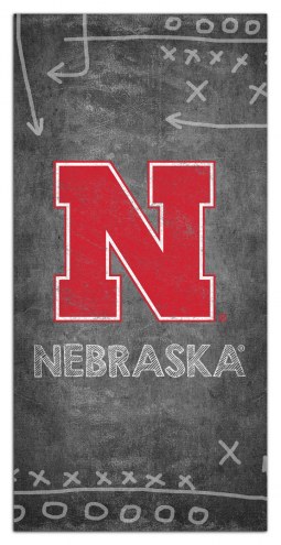 Nebraska Cornhuskers 6&quot; x 12&quot; Chalk Playbook Sign
