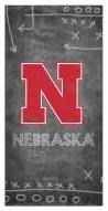 Nebraska Cornhuskers 6" x 12" Chalk Playbook Sign
