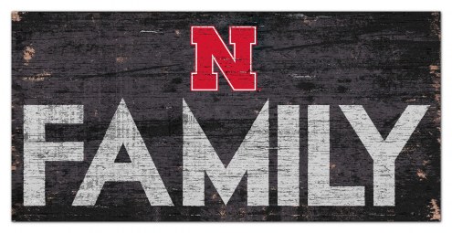 Nebraska Cornhuskers 6&quot; x 12&quot; Family Sign