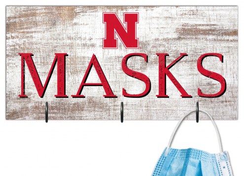 Nebraska Cornhuskers 6&quot; x 12&quot; Mask Holder