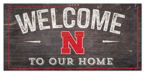 Nebraska Cornhuskers 6&quot; x 12&quot; Welcome Sign
