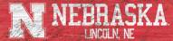 Nebraska Cornhuskers 6" x 24" Team Name Sign