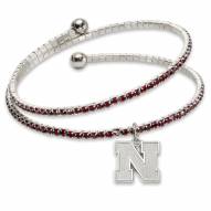 Nebraska Cornhuskers Amped Logo Crystal Bracelet