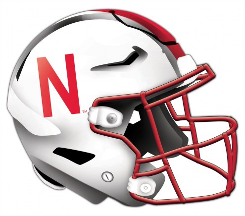 Nebraska Cornhuskers Authentic Helmet Cutout Sign