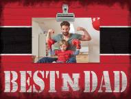 Nebraska Cornhuskers Best Dad Clip Frame