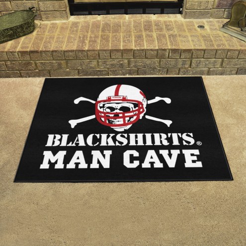 Nebraska Cornhuskers Blackshirts Man Cave All-Star Rug