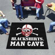 Nebraska Cornhuskers Blackshirts Man Cave Tailgate Mat