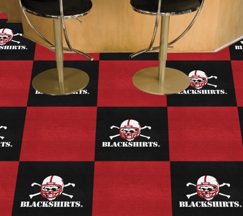 Nebraska Cornhuskers Blackshirts Team Carpet Tiles