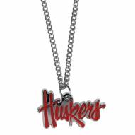 Nebraska Cornhuskers Chain Necklace with Small Charm