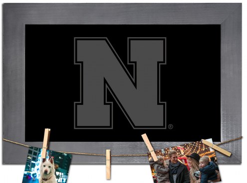 Nebraska Cornhuskers Chalkboard with Frame