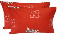 Nebraska Cornhuskers Printed Pillowcase Set