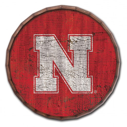 Nebraska Cornhuskers Cracked Color 24&quot; Barrel Top