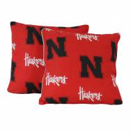 Nebraska Cornhuskers Decorative Pillow Set
